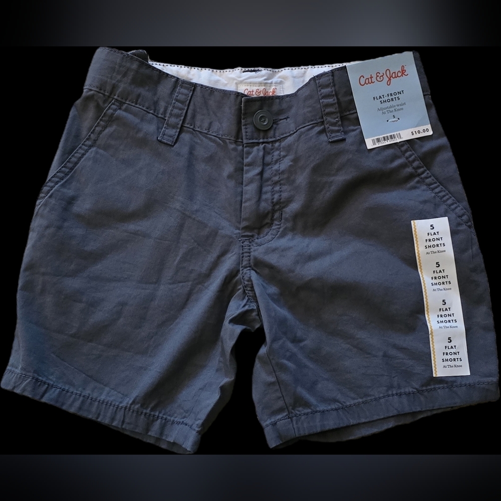 Cat & Jack Kids Adjustable Flat Front Shorts Size 5